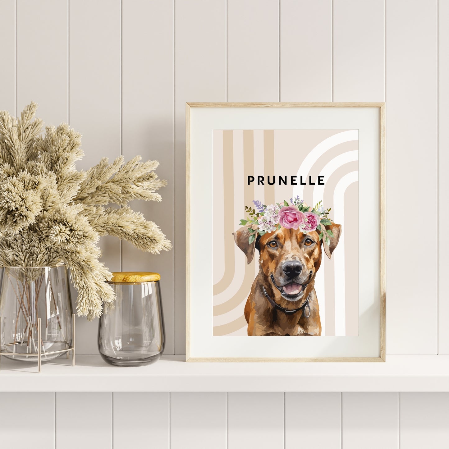 Affiche Chien "Prunelle"