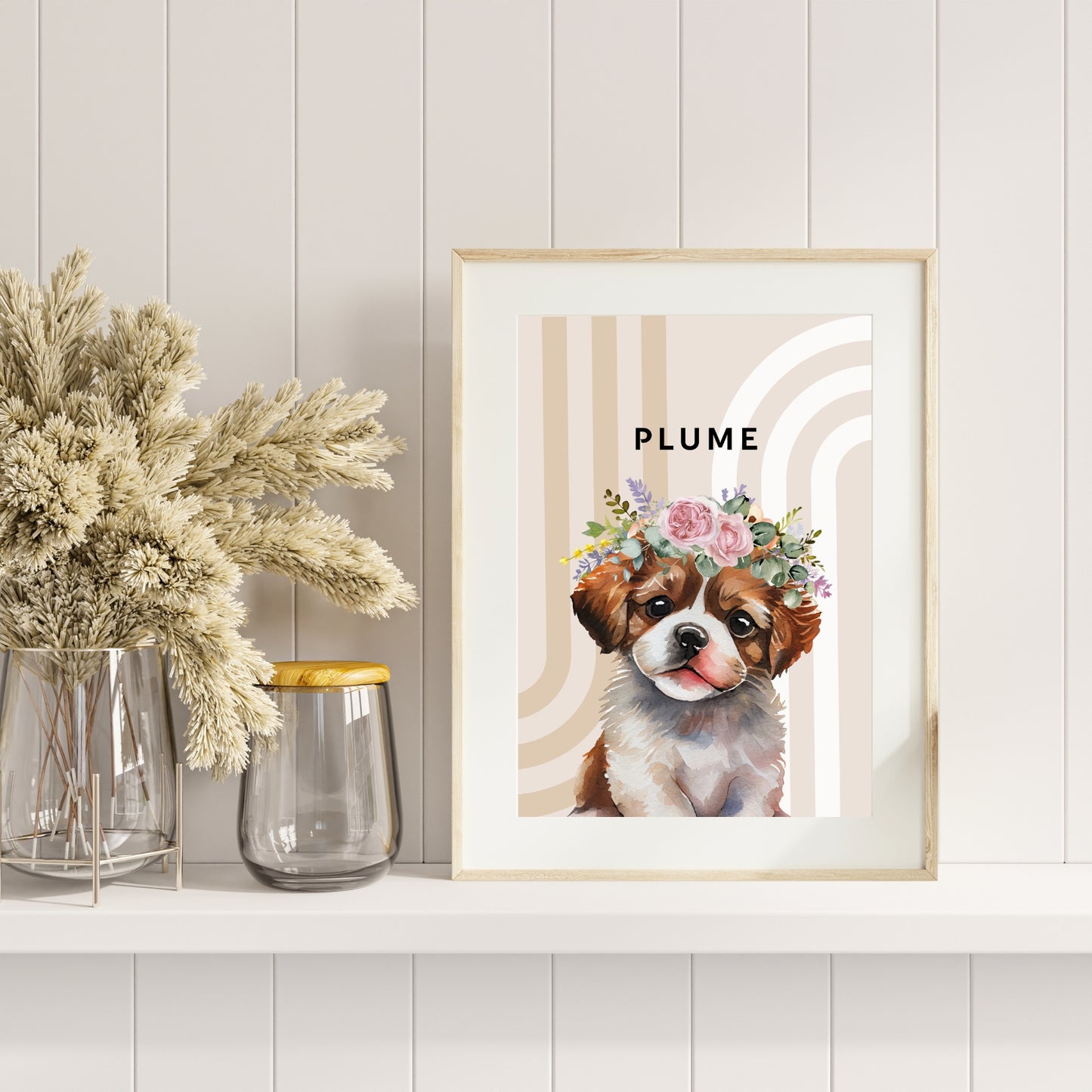 Affiche Chien "Plume"