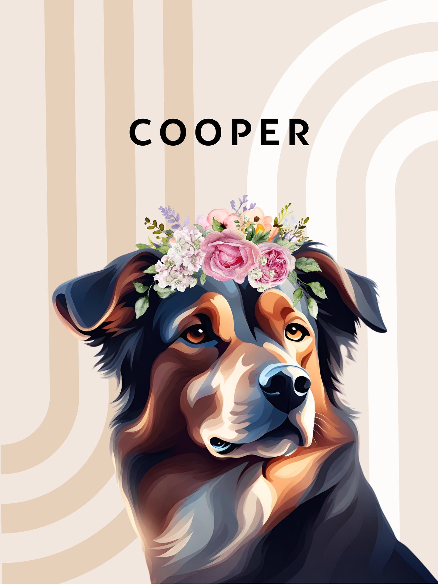 Affiche Chien "Cooper"